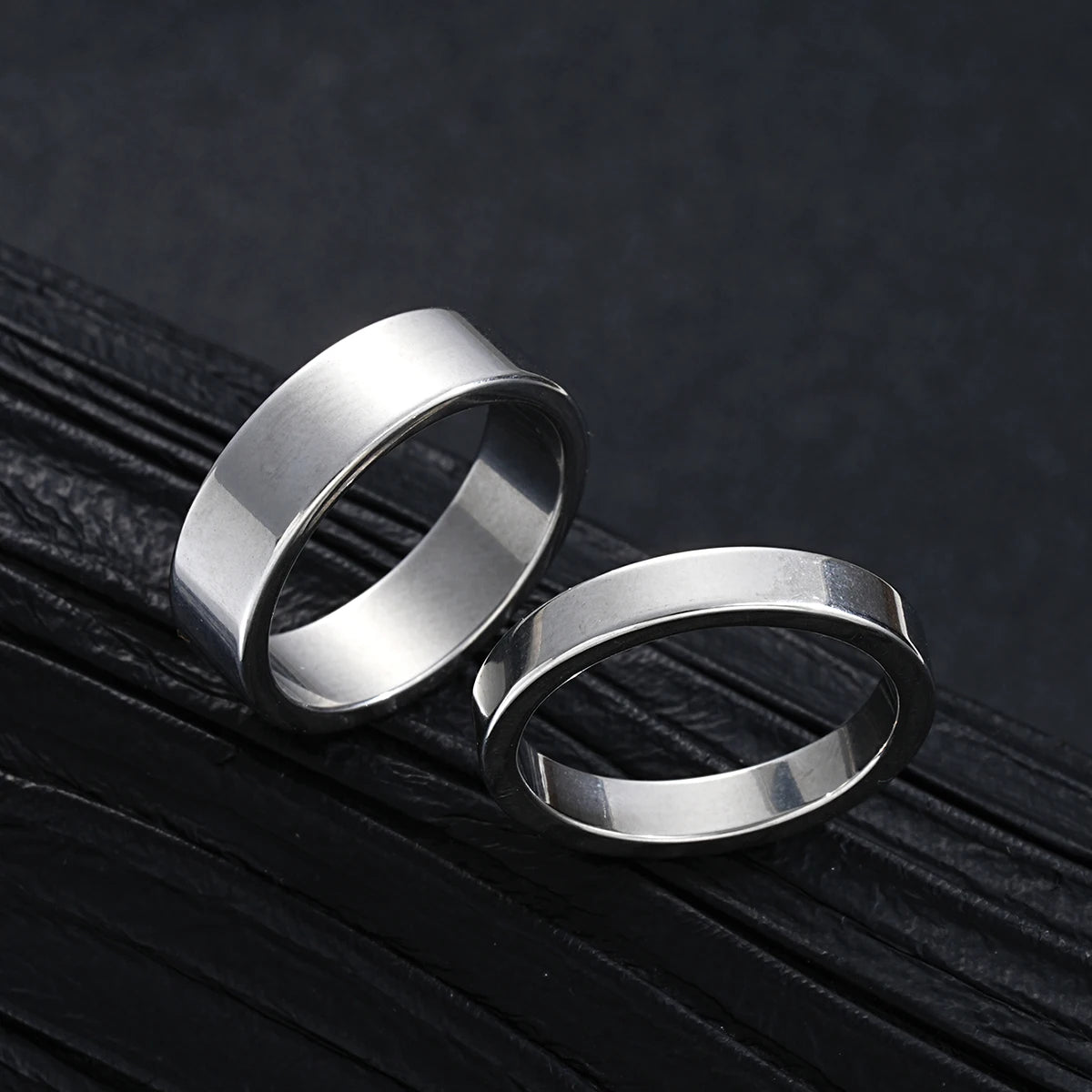 2024 New Simple Stainless Steel Silver Color Jewelry Sets for Men