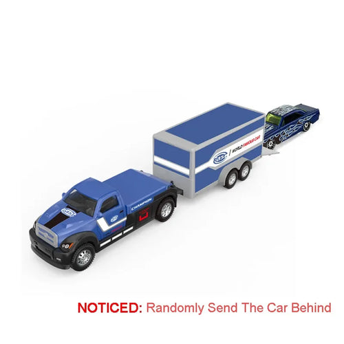 Scale 1:64 Container Alloy Trailer Model Toy Car Diecast Metal Movable