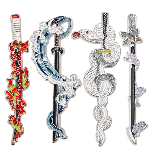3-6pcs/Set Anime Collection Enamel Pins Custom Cartoon Character