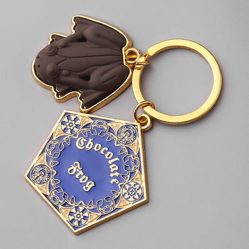 Classic Frog Metal Keychain Magic School Keyring Ornament Cosplay
