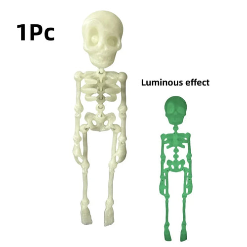1Pc Magnetic Poseable Skull Fridge Magnet Funny Halloween Gift Easter