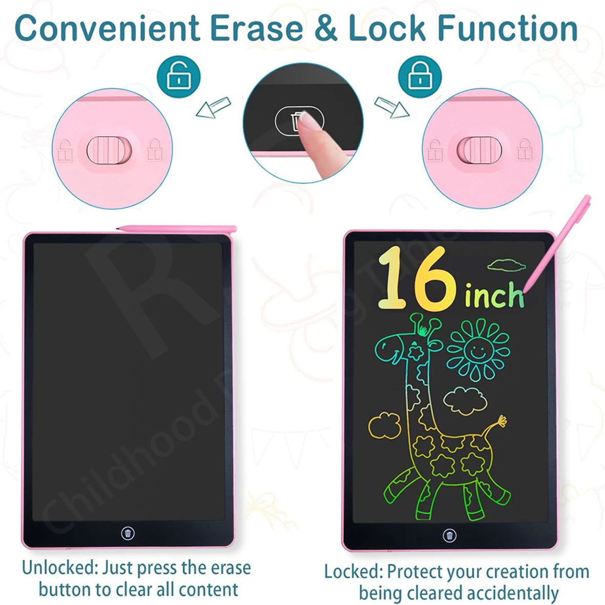 16/12/10/8.5/8.2/6.5/4.5inch LCD graphic tablet,color drawing tablet,3