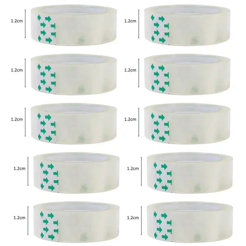 10/5/1 Rolls Premium Transparent Tape 0.8cm 1.2cm 1.8cm Multifuntion