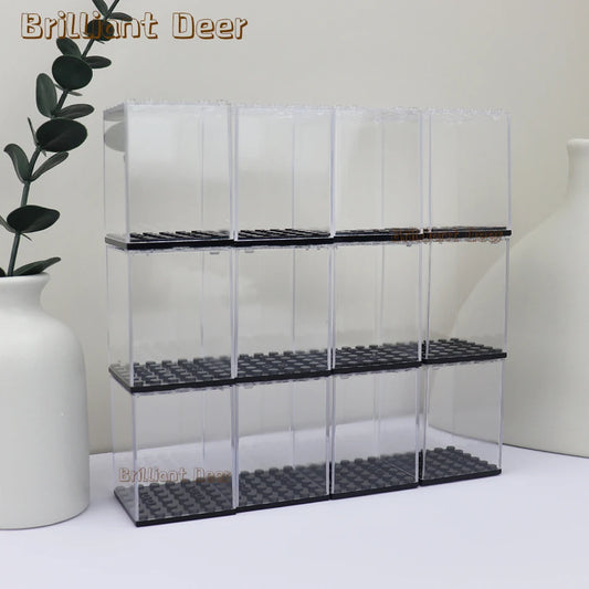 Stackable Acrylic Dispaly Box for Building Blocks Figures Stand MOC