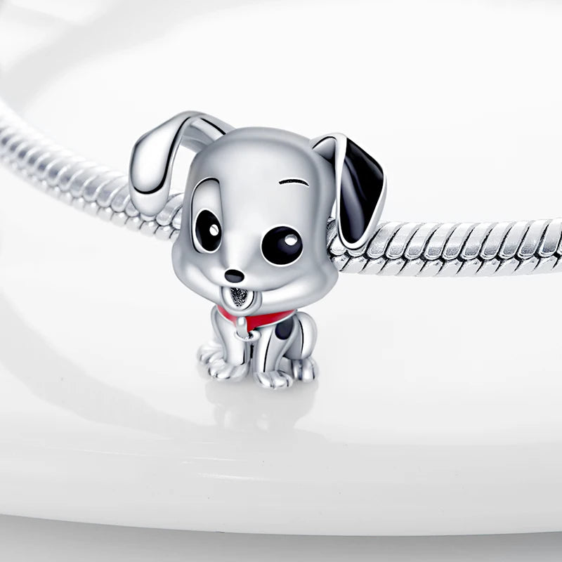 New S925 sterling silver Disney Mickey Mouse pendant bead suitable Fit