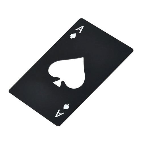 1Pcs Creative Poker Shaped Bottle Can Opener Stainless Steel Credit