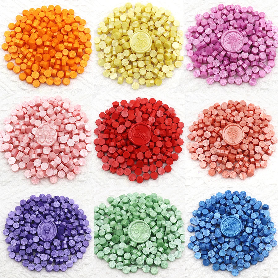 200pcs Octagon Sealing  Wax Beads for Wax Seal Stamp for Scrapbooking