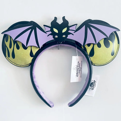 Disney Princess Headband Mickey Ear Rapunzel Snow White Sequin Bow