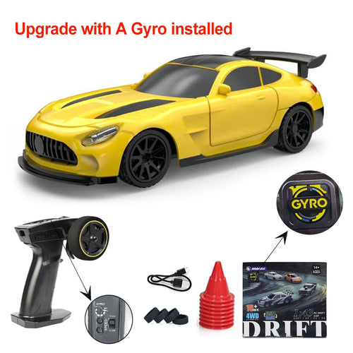Upgraded Gyro 1/43 RC Drifting Car Racing RTR 4WD High Speed Radio