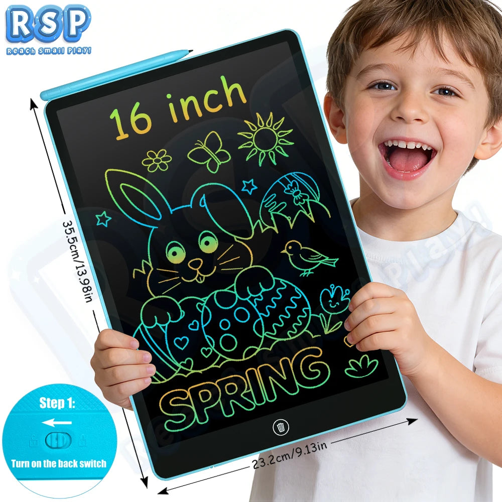 16/12/10.5/8.5Inch LCD Writing Tablet Color Drawing Board Doodle