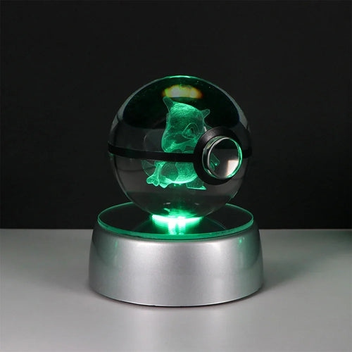 Pokemon Crystal Ball Pikachu Gengar Eevee Mewtwo Lacario Anime Game