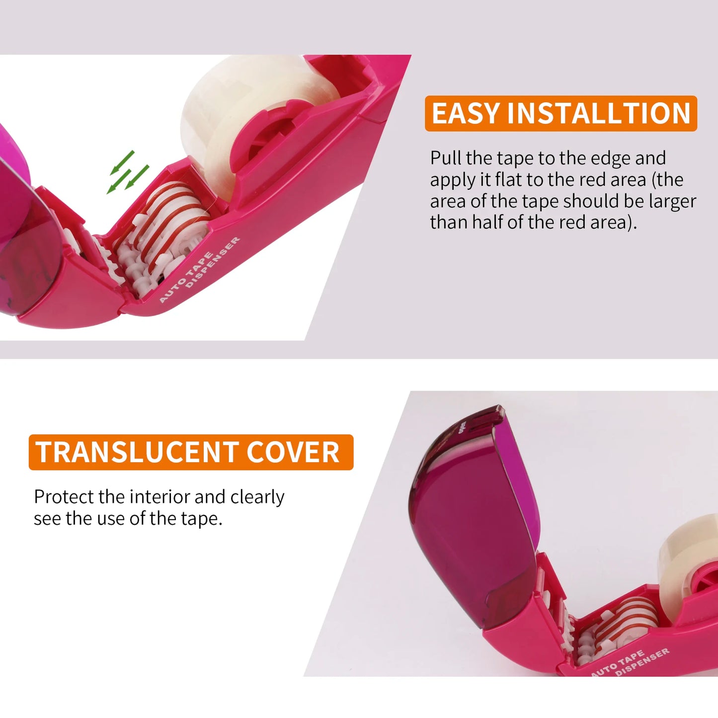 Eagle Automatic Tape Dispenser, No Battery Required, With 2 Rolls Free