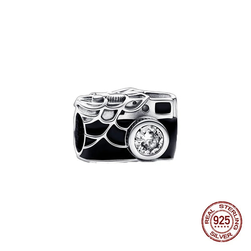 New S925 sterling silver Disney Mickey Mouse pendant bead suitable Fit