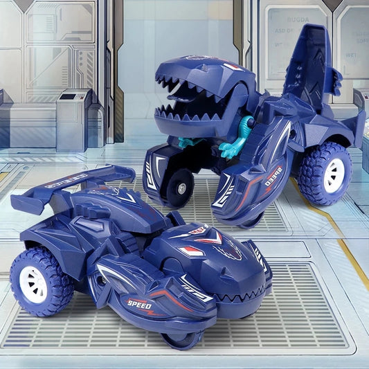 2 IN 1 Dinosaur Deformation Car Model Toy For Boys One Step Action