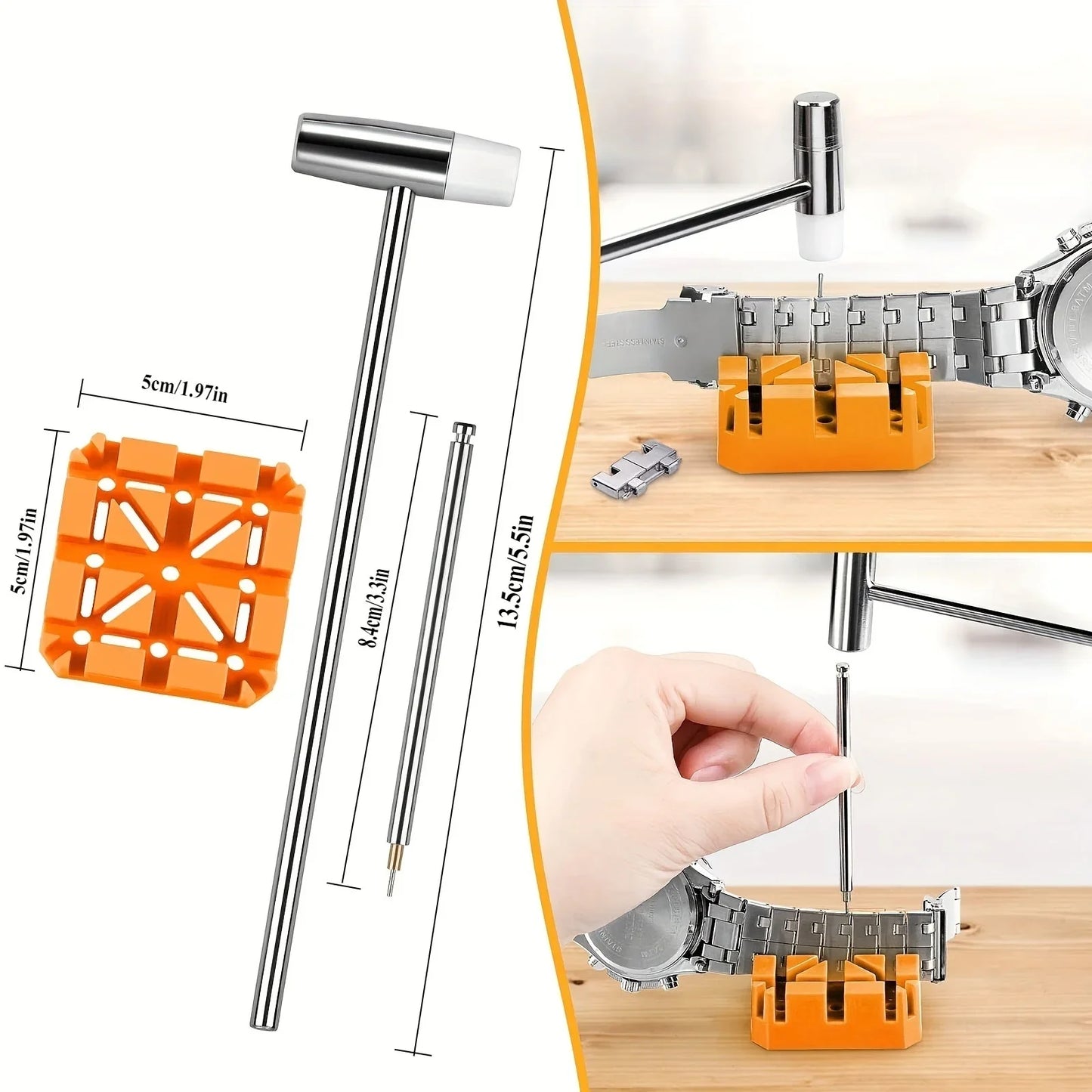 41pcs/set Watch Link , Watch Band Tool Kit, Watch Link Remover, 20pcs