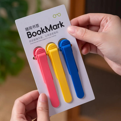 Automatic Bookmark, Silicone Reading Bookmark, Colorful Bookmark,