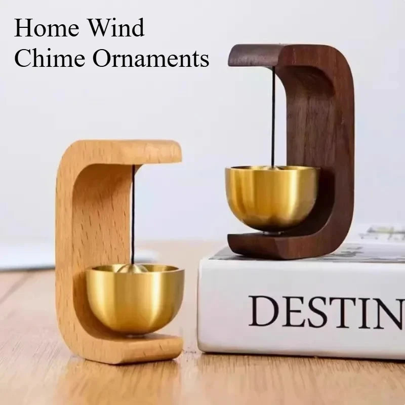 Dopamine Wind Chime Magnetic Indoor Wind Chime, Oak Material Doorbell