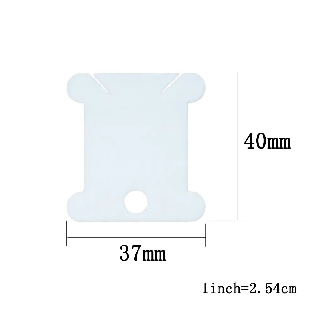 30pcs Plastic Floss Bobbins Sewing Thread Organizer Holder Embroidery