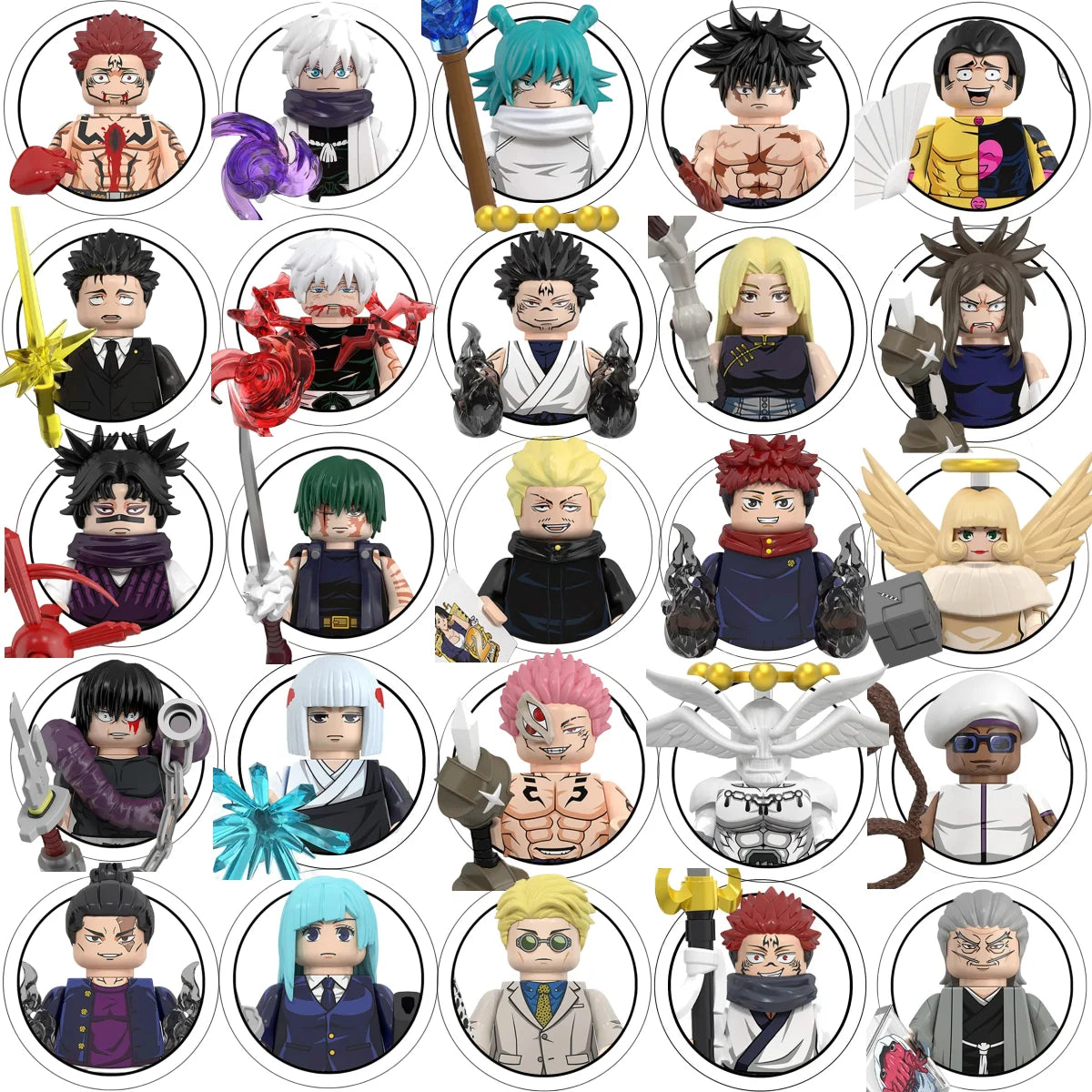 Blind Box WM6201 WM6202 WM6139 WM6140 Jujutsu Kaisen Building Blocks