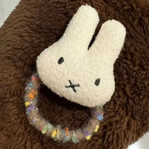 Miffy Cartoon Hair Tie Hairpin Brooch Bangs Clip Pendant Sweet