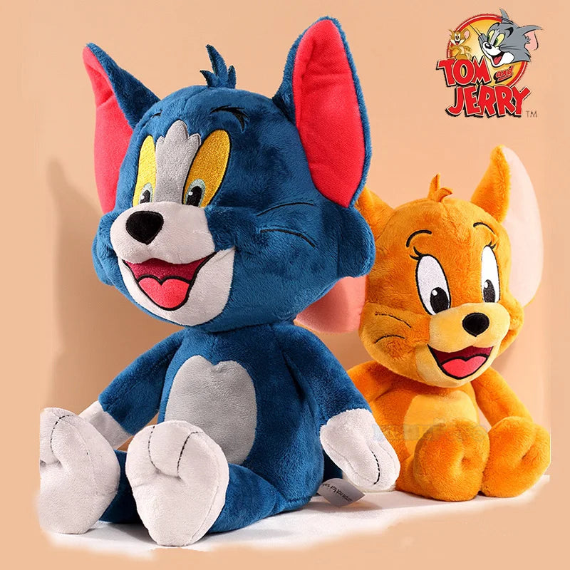 Anime Tom And Jerry Plush Toy Cartoon Movie Figures Cat Mouse Cute