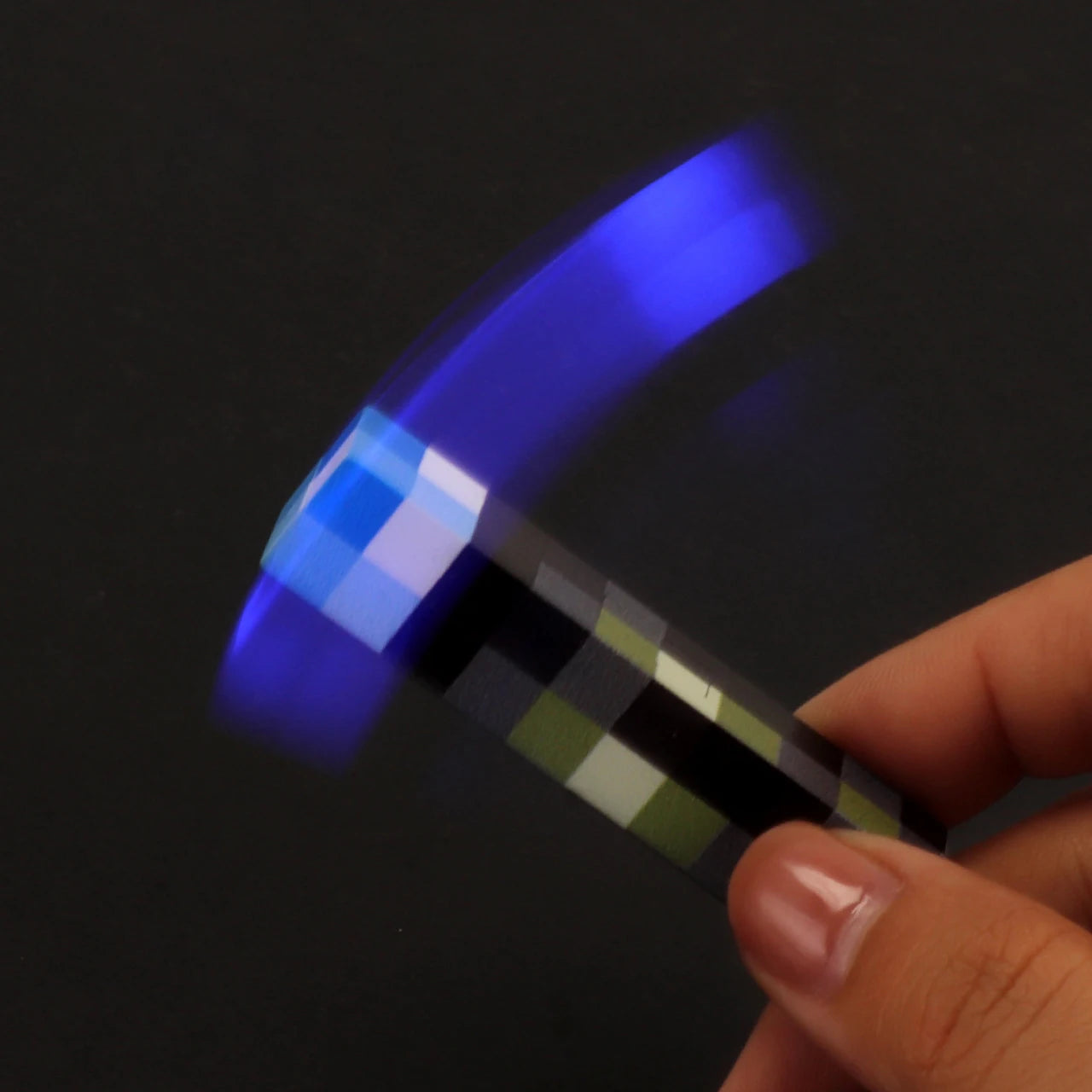 Fun Pixel Wind Design Mini Torch Keychain LED Flashlight USB