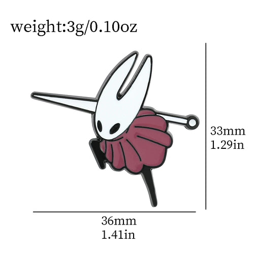 Hollow Knight Enamel Pins Cute Cartoon Metal Brooch Game Jewelry Badge