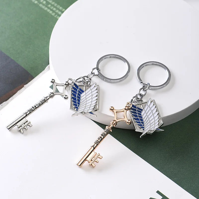 Anime Attack On Titan Keychain Shingeki no Kyojin Scouting Legion