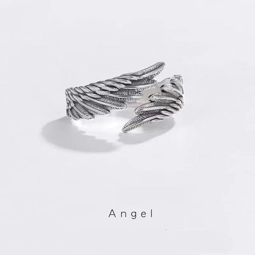 Retro Angel Demon Wings Creative Ring For Men Women Punk Gothic Open