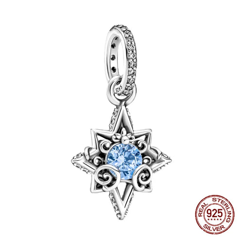 New S925 sterling silver Disney Mickey Mouse pendant bead suitable Fit