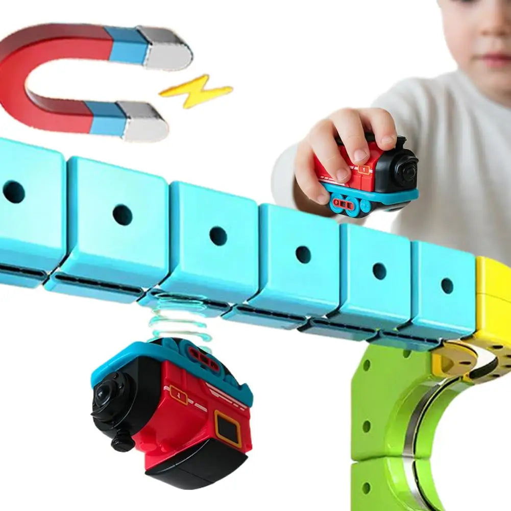 Magical Orbital Cube Kids Educational High-Speed Train DIY Building