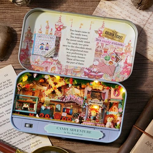 DIY Wood DollHouses Handmade Funny Box Theatre Miniature Box Cute Doll