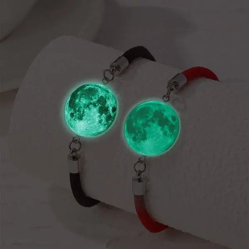Romantic Luminous Sun Moon Couple Bracelets for Women Men Handmade