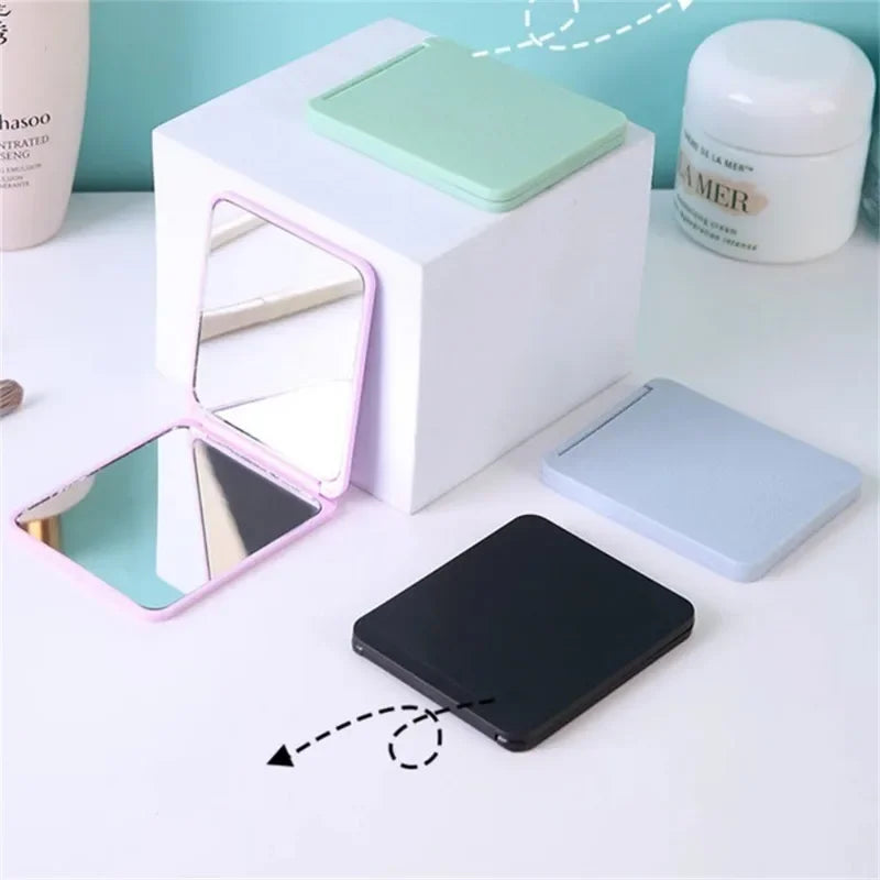Mirror Foldable Makeup Mirror Portable Double-Sided Mirror Student