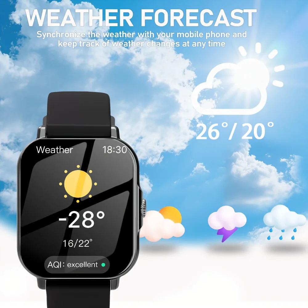 LAXASFIT 2026 New Smartwatch Bluetooth Calling Music Playback Heart