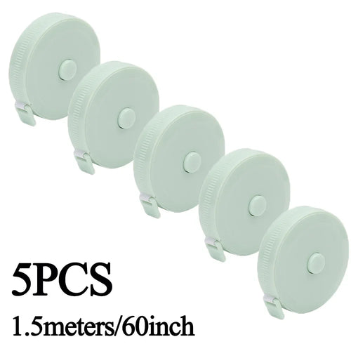 Double Scale Ruler Plastic Roll Tape Mini Tape Measure Accurate