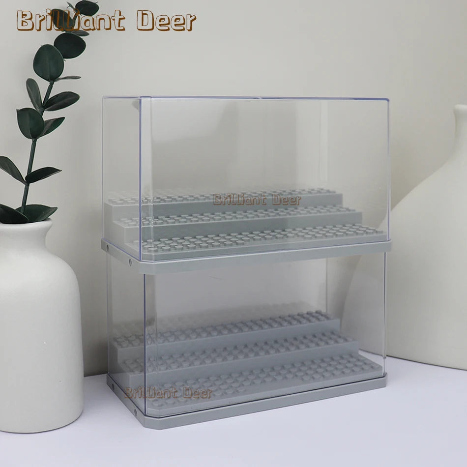 Stackable Acrylic Dispaly Box for Building Blocks Figures Stand MOC