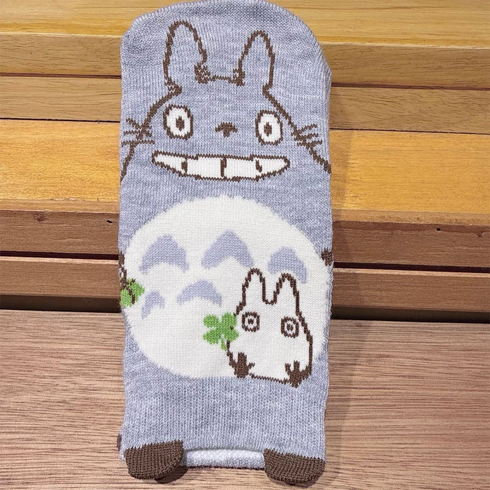 Japanese Anime Cartoon Grey Cat Socks Cute Calcifer Short Socks Jiji