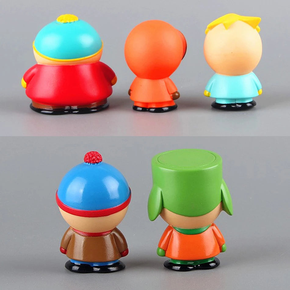 6cm 5PCS Set Southern Park Action Figure Toy Stan Eric Creative