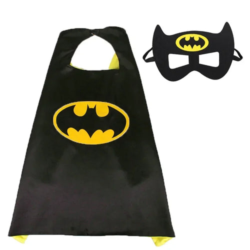 Disney Marvel Masquerade Mask Cape Cloak Anime Spider Man Batman Cloak