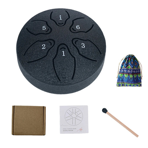 Steel Tongue Drum Portable Rain Drum Hand Pan Drum Percussion Musical