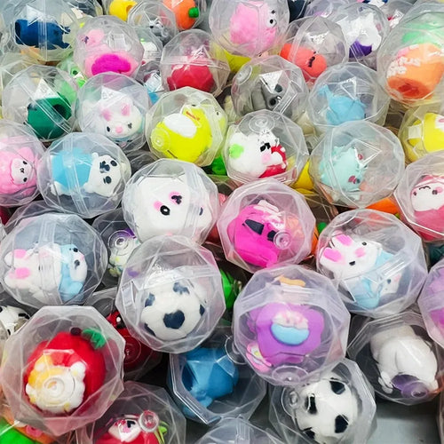 30/50 Pcs 32mm Transparent Eggshell Mixed Toy Kids Birthday Party