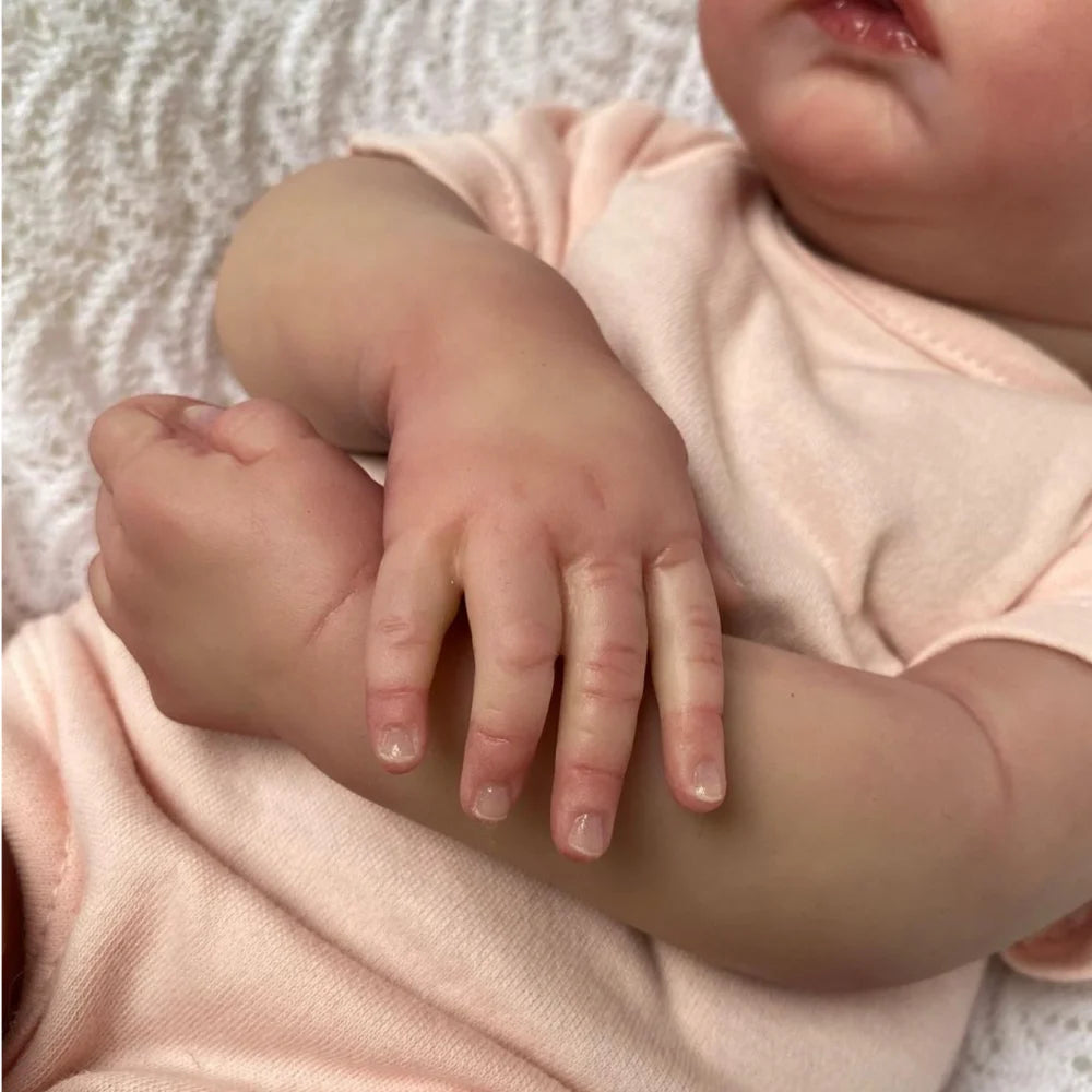 NPK 18inch Reborn Baby Doll Meadow Soft Body 100% handmade 3D Skin