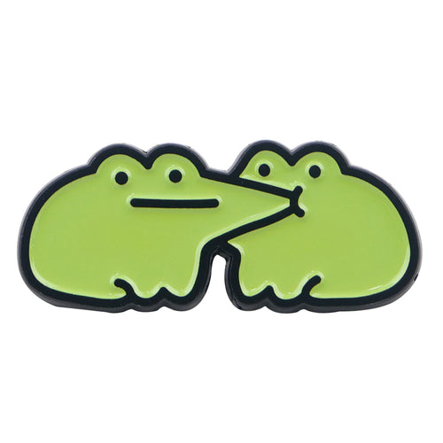 Cute Frogs Enamel Pin Cartoon Animals Pin Badge on Backpack Women's