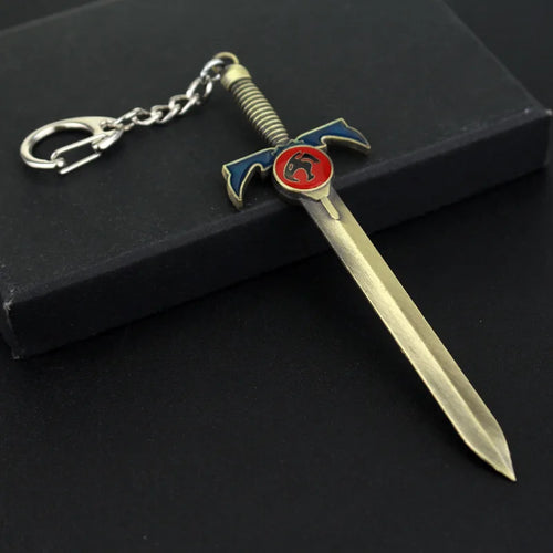 Thundercats Sword Mold Pendants Key Chain Metal Lion Mark Logo