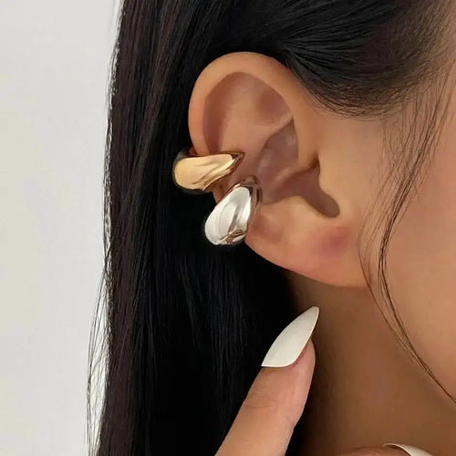 IngeSight.Z 2026 Punk Unique C-Shaped Metal Water Drop Cartilage Ear