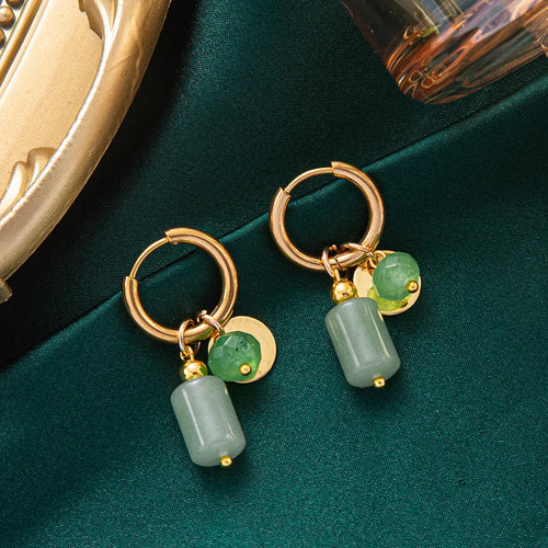 ZAKOL Gold Color Plated Stainless Steel Hoop Earrings for Women