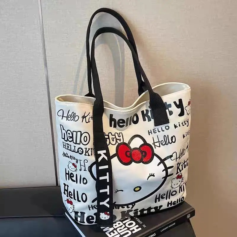 Sanrio Hello Kitty Large Capacity Shoulder Bag Cartoon Kt Cat Handbag
