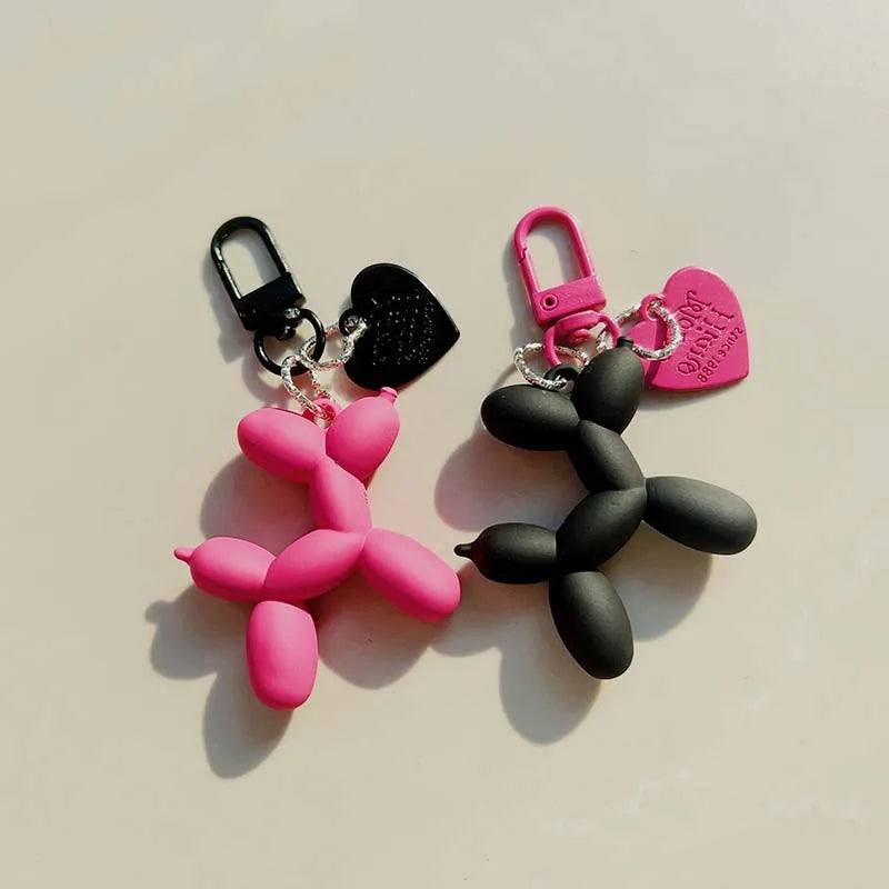 Jelly Cute Jelly Balloon Dog Keychain Pendant Cartoon Dog Chain