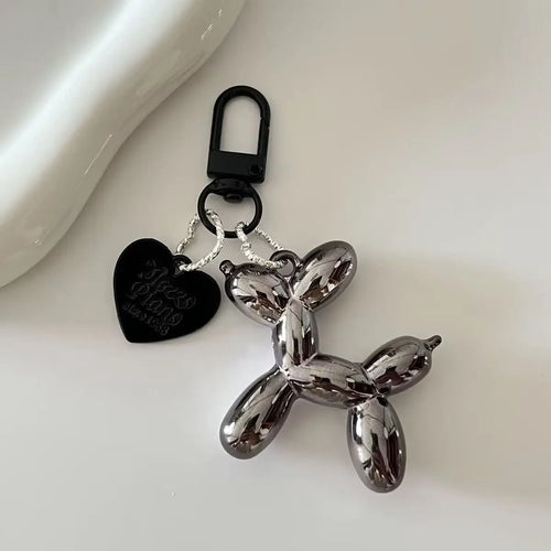 Jelly Cute Jelly Balloon Dog Keychain Pendant Cartoon Dog Chain